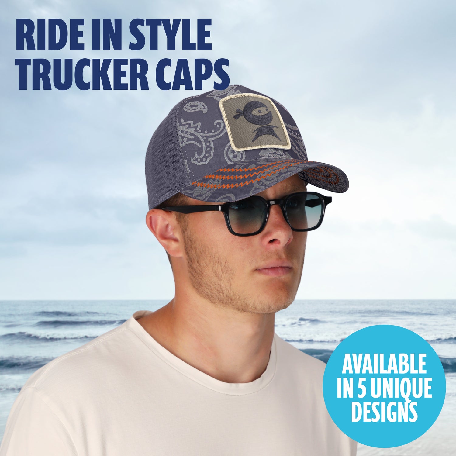 (NEW) Sun Ninja Trucker Cap