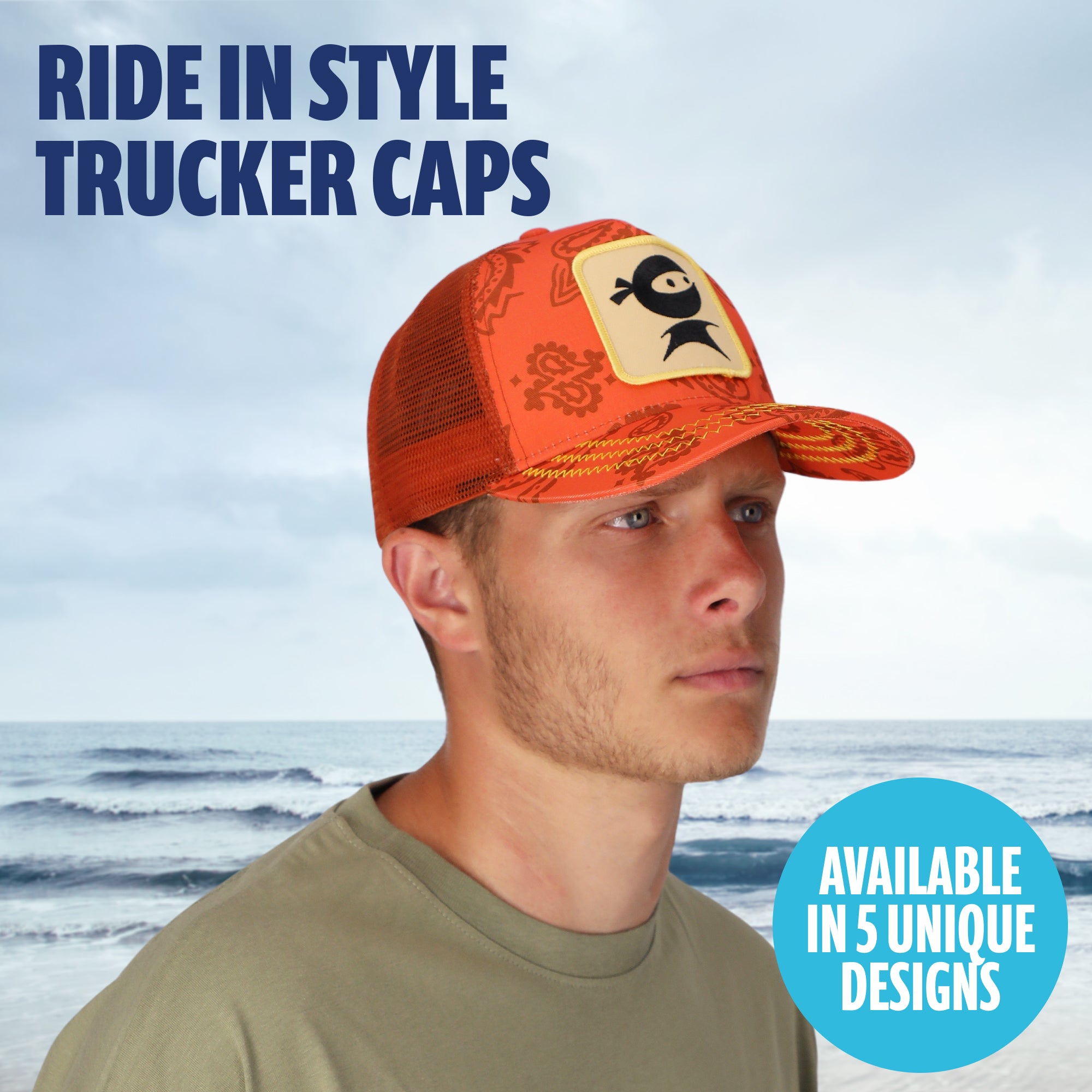 (NEW) Sun Ninja Trucker Cap